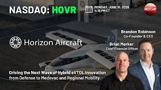 CEO Brandon Robinson on Horizon Aircraft's (Nasdaq: HOVR) 250 mph, 500-Mile Range Cavorite X7