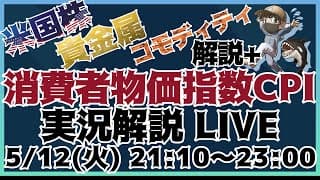 CPI前年比4%に接近！市場大荒れ？消費者物価指数実況LIVE!!