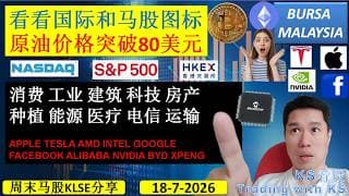 KS看股 | 马股KLSE分享 | 18-7-2026 | 看看国际和马股图标 | 比特币能继续反弹吗? | KLCI NASDAQ S&P HKEX T11SLA NVIDIA BYD XPENG