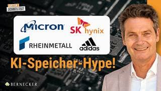 KI-Speicher-Hype, Adidas-Schock & Rheinmetall: Kaufen oder Finger weg?