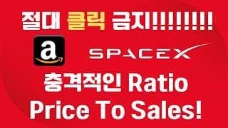 [충격] Price To Revenue (Sales) 비율 비교 ( ft. 스페이스 X )