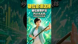 股票破位了，只有两个选，择，还有一招更，绝，千万别期待，反弹｜破位股保护法 #Shorts