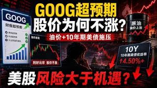 GOOG超预期业绩未能提振股价，油价和10年期美债开始影响市场，为何美股接下来风险大于机遇？