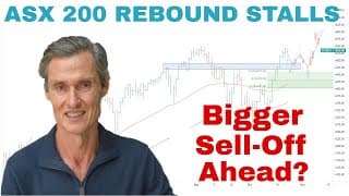 ASX 200 Rebound Stalls — Is a Bigger Sell-Off Coming? | Stock Market Technical Analysis