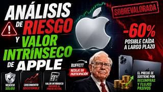 ¿Apple Está Sobrevalorada?| Análisis Fundamental | Valor Intrínseco, Riesgos y Posible Caída del 60%