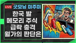 [굿모닝 미주미] 한국발 도미노 충격, 메모리 주식 비롯 기술주 급락, 월가의 시각은?   #미주미 #이항영