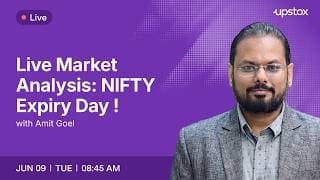 🔴 Live Market Analysis: NIFTY Expiry Day | 09 June 8:45AM | Amit Goel | Upstox
