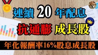 【存股族必看】連續20年配息成長，年化報酬率達16%的抗通膨成長股｜美股價值投資-WM｜EP34