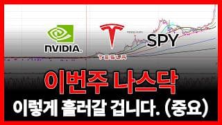 이번주 나스닥 이렇게 흘러 갈 겁니다. (테슬라 엔비디아 SOXL 애플 오라클 마이크론...