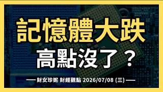 2026/07/08 (三) 記憶體大跌，利多不漲，高點沒了嗎？