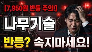 [나무기술 주가 전망] 기술적 반등 속지마세요! #나무기술 #나무기술주가 #나무기술주가전망
