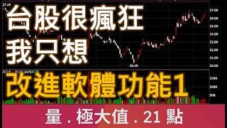 台股很瘋狂 但我只想改進軟體功能1 | 廖兄 | 股市教學