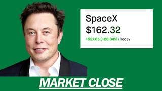 SPACEX MAKES IT'S OFFICIAL PUBLIC DEBUT | MARKET CLOSE
