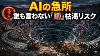 半導体の次は「銅」。AIデータセンター爆増で枯渇する戦略物資と注目銘柄