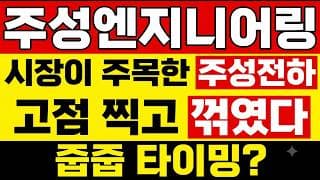 [주성엔지니어링 주가 전망] (긴급) 시장이 주목한 주성전하..! 외국인·기관 "오늘은 줍는다?" 던지기 전에 오늘 외국인·기관이 뭐 했는지 보세요