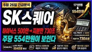 [SK스퀘어 주가전망] 지분가치 730조·주당 554만원, 매수타점·손절가 총정리! 절대 흔들리시면 안됩니다!