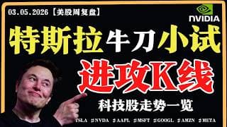 美股周线超买，短期危险？特斯拉牛刀小试，进攻K线？英伟达短期超卖，逢低进场？【美股直通车】2026.05.03 #sam谈美股 #美股分析 #tsla #nvda #特斯拉 #英伟达