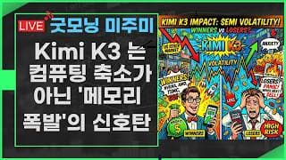 [굿모닝 미주미]  KIMI K3 가 가져온 변동성, 승자와 패자 구분하는 법    #미주미 #이항영
