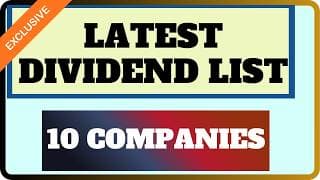 10 COMPANIES DIVIDEND LIST || LATEST DIVIDEND DETAILS OUT || may month dividend