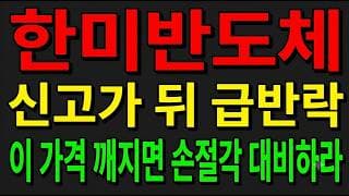[한미반도체 주가전망] 역대급 거래량 신고가 뒤 급반락!? "이 가격 깨지면 손절각 대비하라"