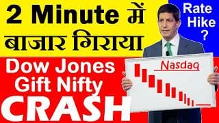 2 Minute में बाजार CRASH किया😱🔴 Kevin Warsh के एक बयान से Stock Market CRASH🔴Fed FOMC Rate Hike Hint