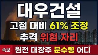 [대우건설 종목 주가 전망] 원전 재료로 9% 급등, LS증권 목표가 28,000원 갈까? #대우건설 #원전 #체코원전