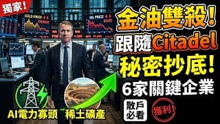 華爾街量化巨頭正在絞殺散戶？金油雙殺下，跟著Citadel（城堡投資）偷偷抄底這6家「AI電力與稀土寡頭」！這才是戰時真金白銀的避風港！#投資策略 #華爾街 #Citadel #AI 電力 #稀土