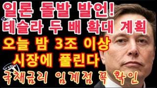 오늘 밤 3조 풀린다! / Tesla 일본에 대규모 투자 / 나스닥,$TSLA 또 새로운 저점 경신 다음 저점은 여기 / 일론 1분기 인도량 힌트 / 국채금리 공포 임계점 꼭 확인