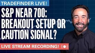 TradeFinder LIVE! S&P Near 700: Breakout Setup or Caution Signal?  #stocks #elliottwave