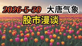 2026-5-30-大唐气象股市漫谈 | 如何判断牛市到头 | 如何寻找值得长期投资的股票 | 6月展望
