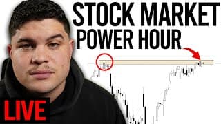 Stock Market LIVE: Iran WAR?! Power Hour Loading