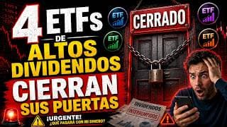 ALERTA: ¡4 ETF's de dividendos SEMANALES CIERRAN Sus Puertas!