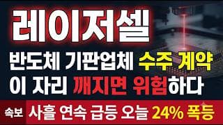[레이저쎌 주가 전망] HBM 본딩 장비 국산화, 면광원 레이저가 TCB를 대체한다 #레이저쎌주가전망 #레이저쎌목표가 #레이저쎌