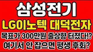 [삼성전기 주가전망] 목표가 300만원 줄상향 터졌다!? "여기서 안 잡으면 평생 후회"