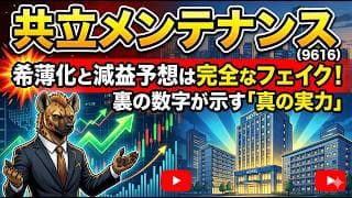 【株式投資銘柄分析】共立メンテナンス（9616）決算書も読めない連中は相場の養分だ！「来期減益予想」に隠された二桁成長のカラクリ