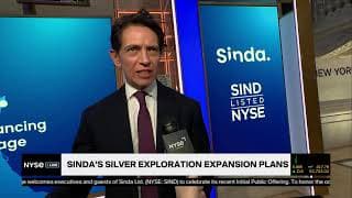 Today on NYSE Live | Silver Exploration + Development Firm Sinda Celebrates Recent IPO on NYSE