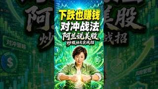 下跌也赚钱的对冲战法 #阿兰说美股 #炒股功夫 #投資 #美股 #trading