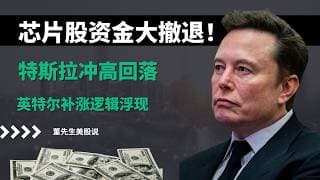 【美股】芯片股危险了？资金大撤退！AI板块见顶了吗？特斯拉、英伟达、PLTR本周重点个股分析#美股 #大盘分析 #非农数据 #美联储 #降息 #芯片股 #半导体 #特斯拉 #英伟达 #英特尔