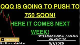 QQQ IS GOING TO PUSH TO 750 SOON !HERE IT COMES NEXT WEEK! SP500 NAS100 NEW HIGH ALSO !
