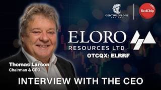 RedChip at the Centurion One Capital Miami Summit: Interview with Thomas Larson, CEO of Eloro Ltd