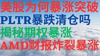 美股1162|美股为何暴涨突破?PLTA暴跌清仓吗?揭秘如何交易期权暴涨!AMD财报炸裂暴涨! #pltr #amd #keel #avgo #美股分析 #drmikeinvest