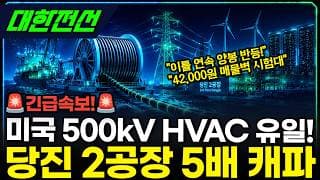 [대한전선] 42,000원 매물벽 도전! 진짜 상승 시작되나 #대한전선