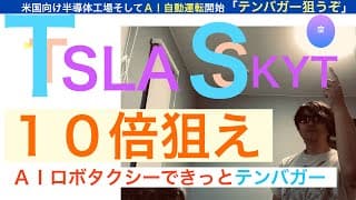 TSLAテスラ「１０倍狙え」AIロボタクシーでテンバガー,SKYTスカイウォーター量子ビジネスの加速,時価総額３兆ドル目指す。圧倒的でファンド大注目！急騰上昇する保有し続けろ【全力次のパランティア】
