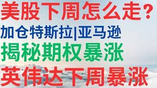 美股1164|美股下周怎么走?加仓特斯拉暴涨!亚马逊才刚刚开始?揭秘期权暴涨!英伟达下周要暴涨? #tsla #nvda #amzn #uuuu #美股分析 #期权 #drmikeinvest