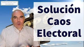 Caos electoral: ¡Hay solución!