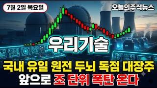 [우리기술 주가 전망] 한국수력원자력 대형 계약 폭탄 SMR 슈퍼사이클 대장주국내유일 원전 두뇌 독점 회사 9배급등 뒤 진짜 자리 왔다 #우리기술주가전망 #우리기술목표가 #우리기술