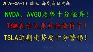 美股 高波动时代正式开始！NVDA、AVGO走势十分怪异！SpaceX面临反身性循环考验！TSM表示又要开始涨价了！TSLA近期走势要十分警惕！MU、DELL、META、MSFT、INTC、AMD