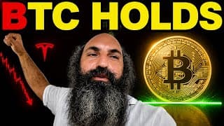 Tesla Dropped 14%, but Bitcoin Refused to Break