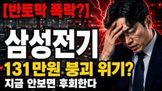 [삼성전기 주가 전망] 목표주가는 여전히 300만원, 삼성전기 131만원 붕괴 위기 왜 큰손들은 안 던지나 #삼성전기