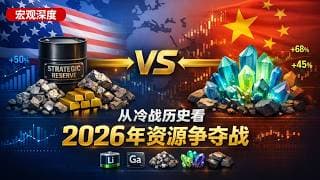 【宏观深度】从冷战历史看2026年资源争夺战：当美国囤三年战略储备、中国掌握99%镓产量，这些"地缘含金量"超高的大宗商品将如何改写全球财富版本图？